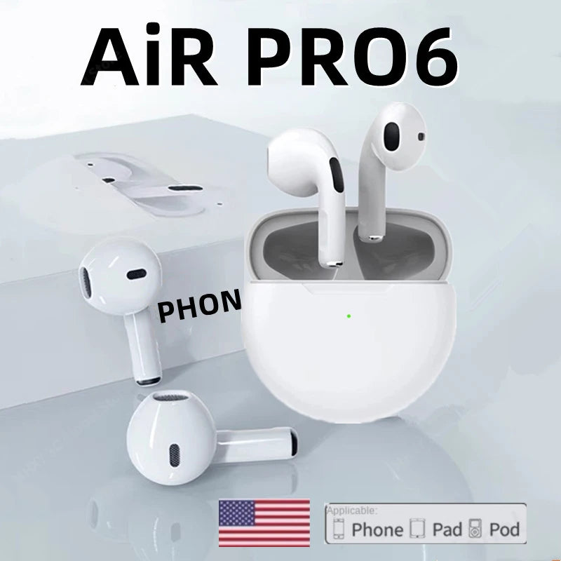 Pro 6 Wireless Bluetooth Earphones